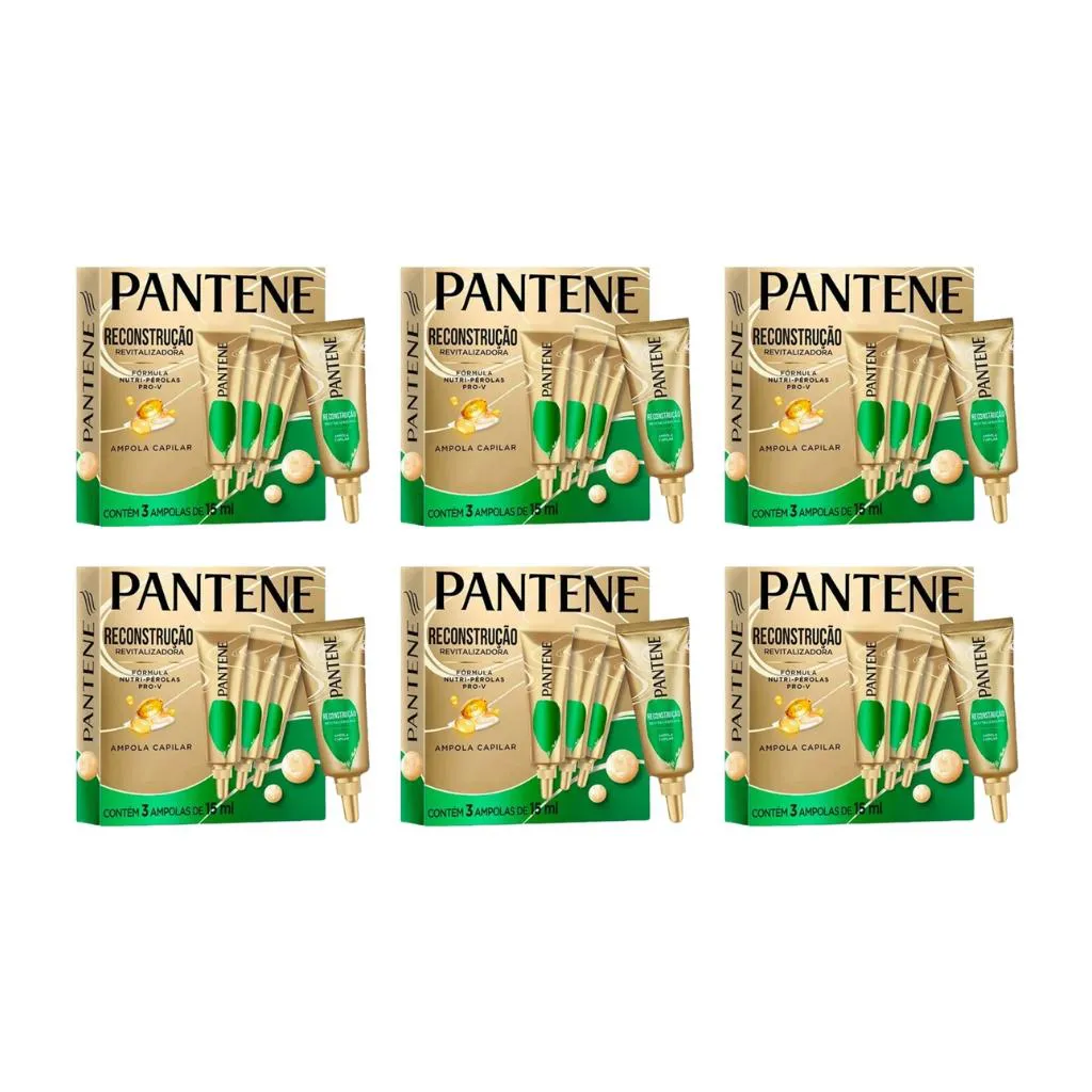 AMPOLA PANTENE RECONSTRUçãO REVITALIZADORA 15ML COM 3UN- 6UN