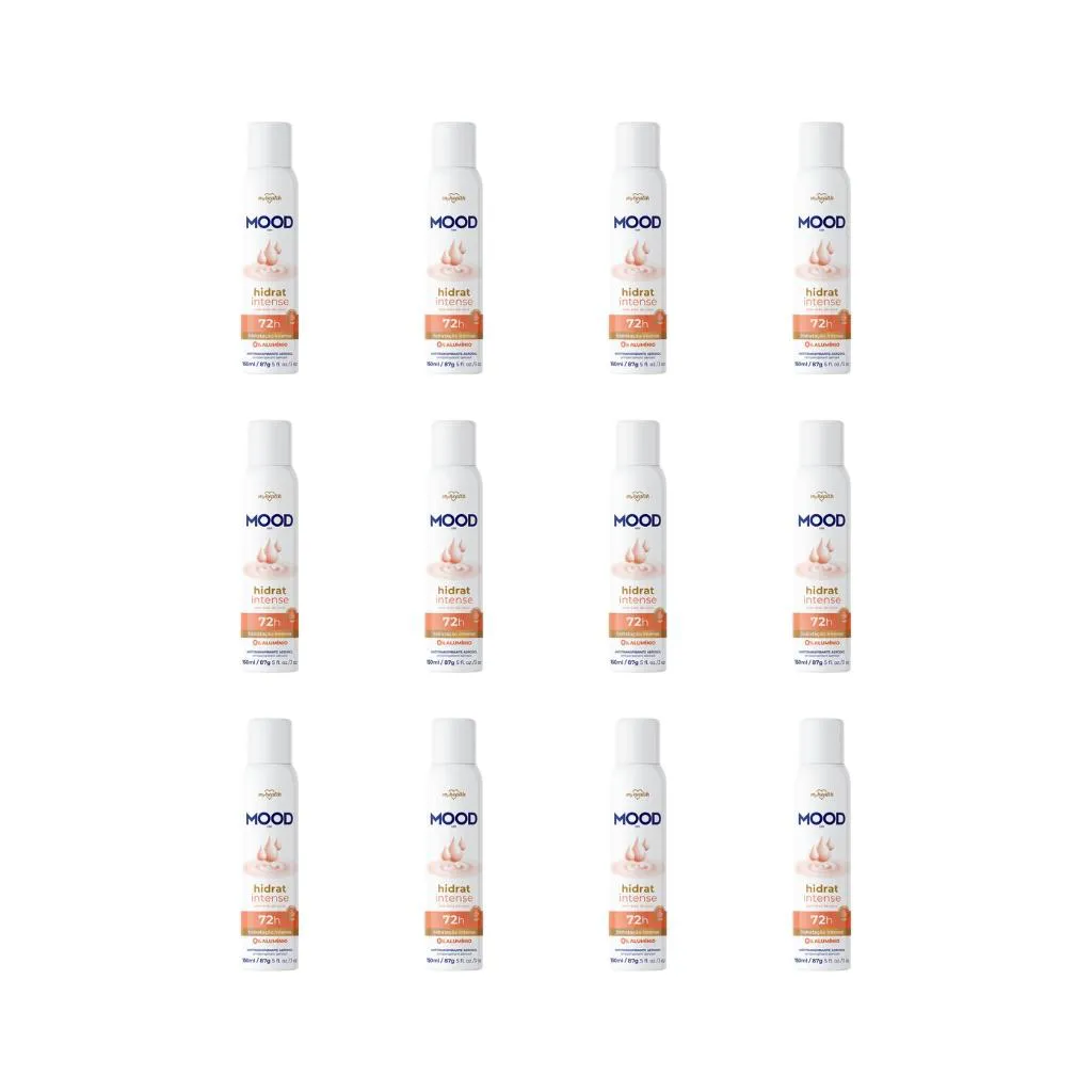 DESODORANTE AERO MOOD 150ML 0% ALUMINIO HIDRAT INTENSE-12UN