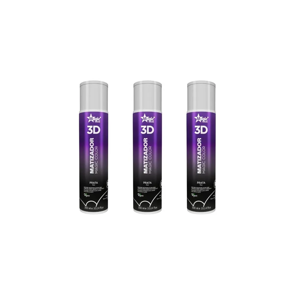 MATIZADOR GLOSS MAGIC COLOR 300ML EFEITO PRATA-KIT C/3UN