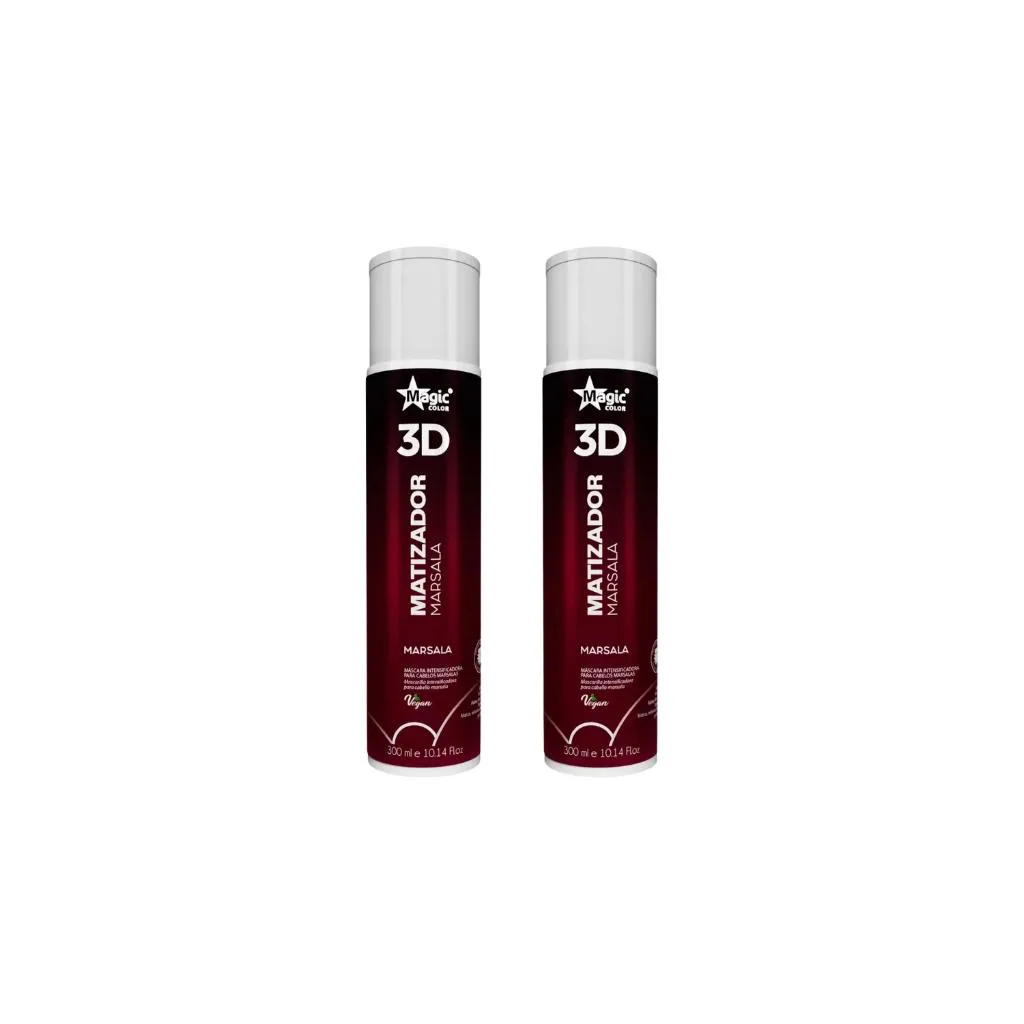 MATIZADOR GLOSS MAGIC COLOR 300ML MARSALA-KIT C/2UN