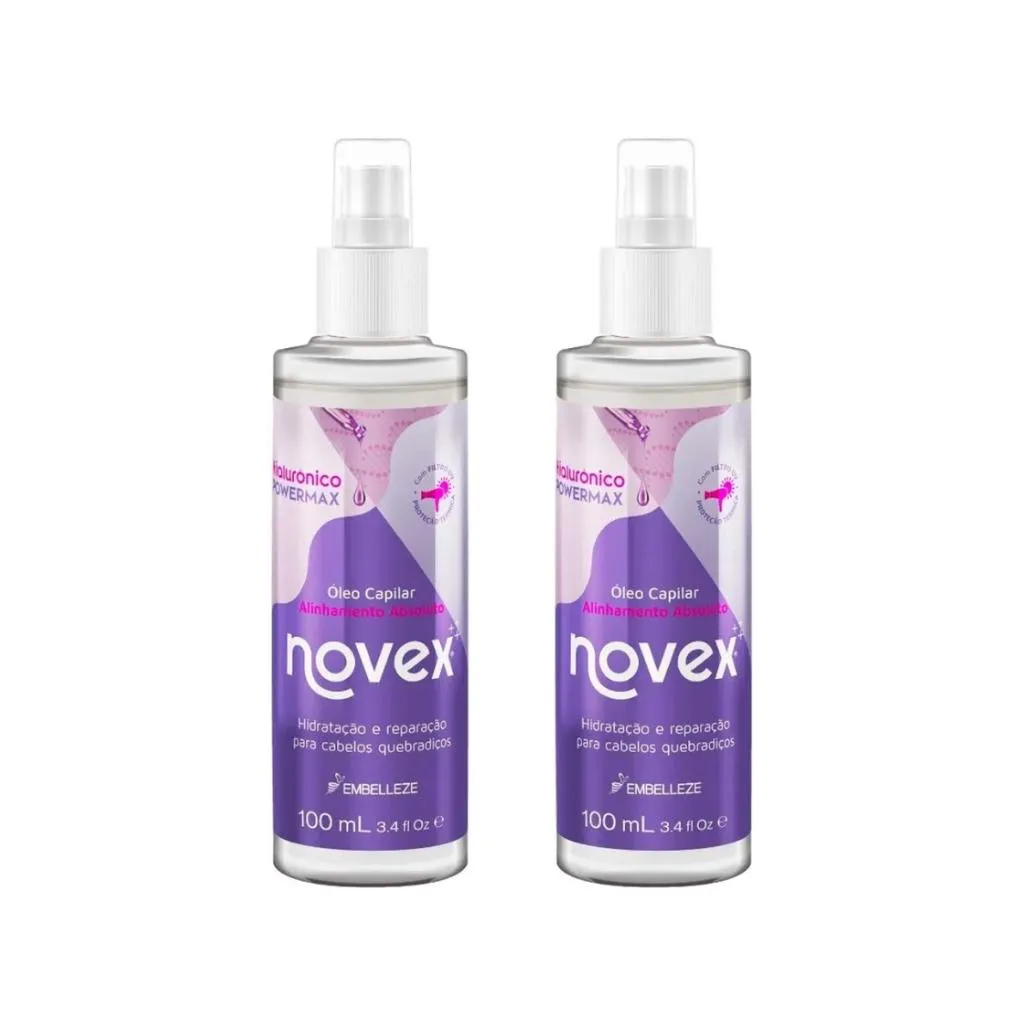 OLEO CAPILAR NOVEX 100ML HIALURONICO - KIT C/ 2UN