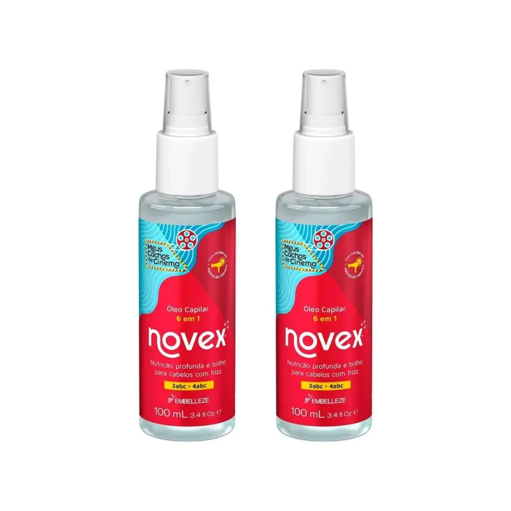 OLEO CAPILAR NOVEX 100ML MEUS CACHOS DE CINEMA - KIT C/ 2UN