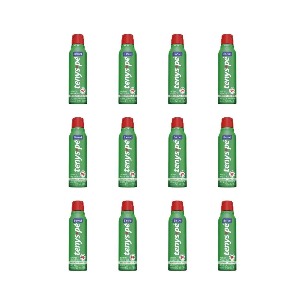 TALCO PES TENYS PE BARUEL AEROSSOL 150ML SECO CANFORADO-12UN