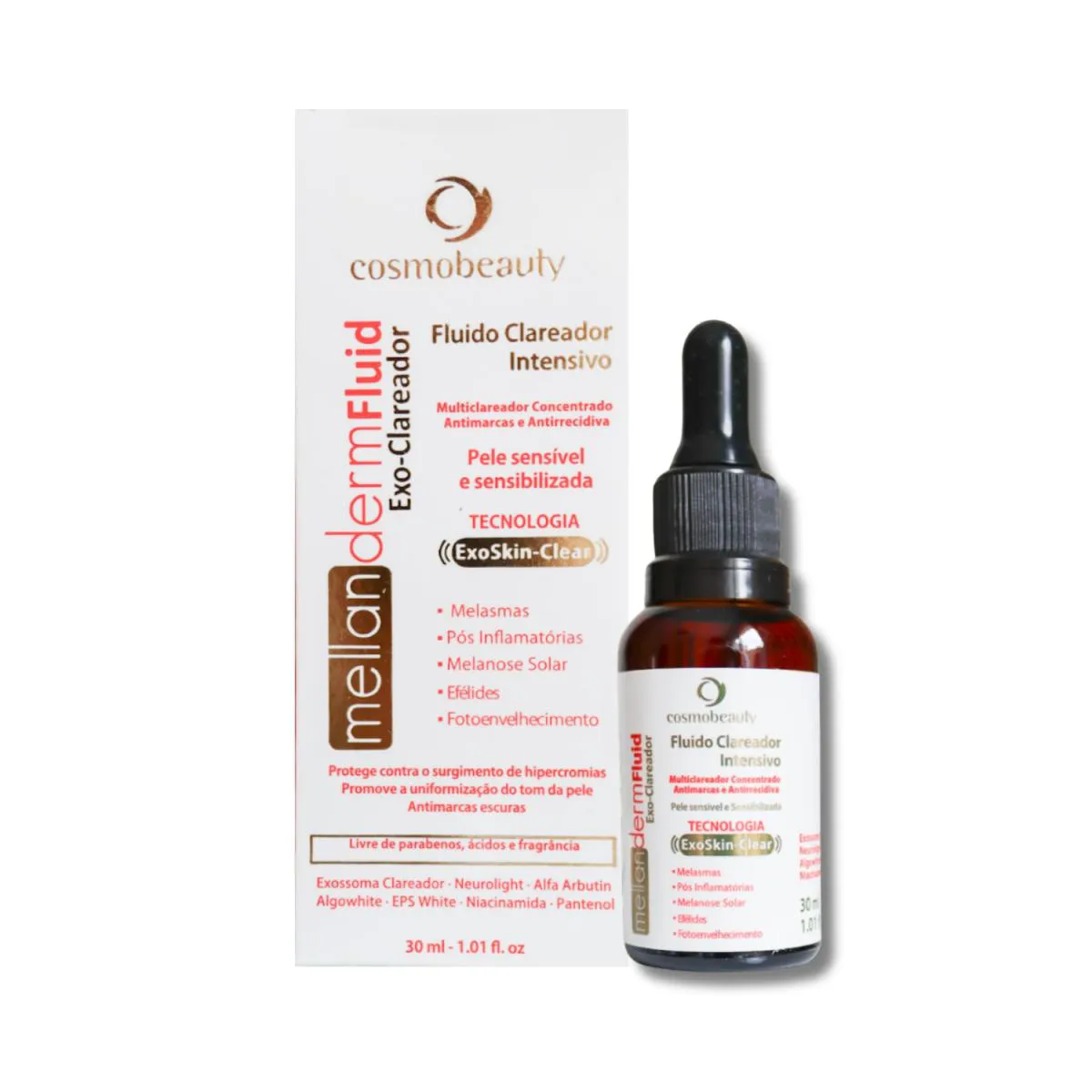COSMOBEAUTY MELLANDERM FLUID EXO CLAREADOR MELASMA 30ML
