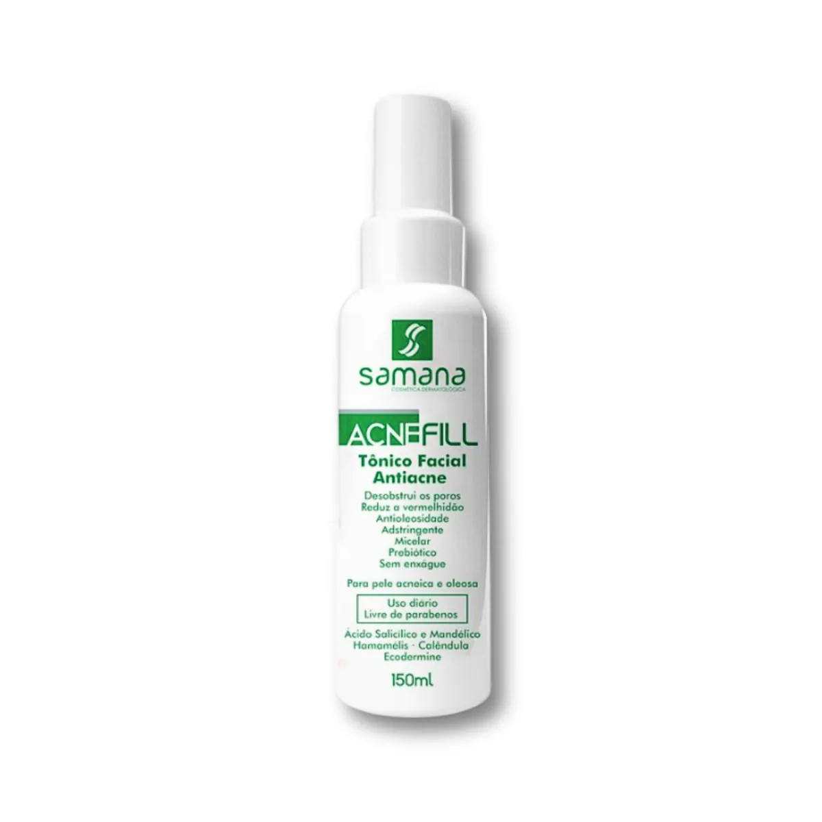 SAMANA TôNICO FACIAL ACNE FILL ANTI ACNE PELES OLEOSAS 150ML