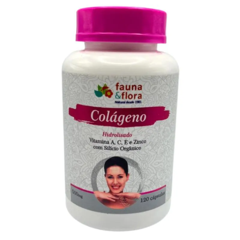 COLáGENO VITAMINA A, C, E E ZINCO 500MG 120 CAPS