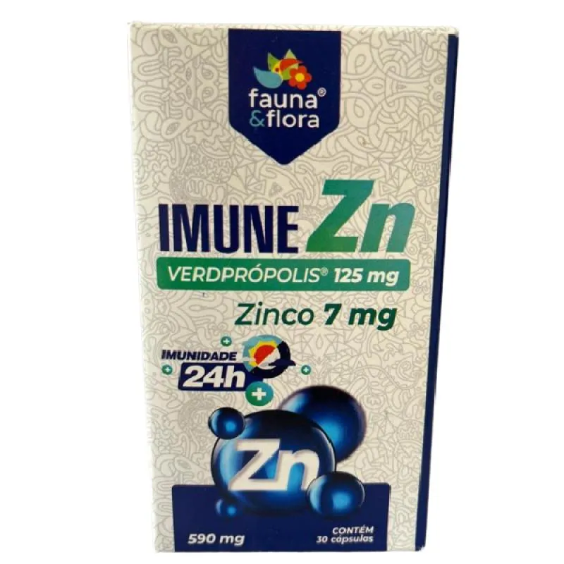 IMUNE ZN - VERDPRóPOLIS 125MG + ZINCO 7MG 30 CAPS.
