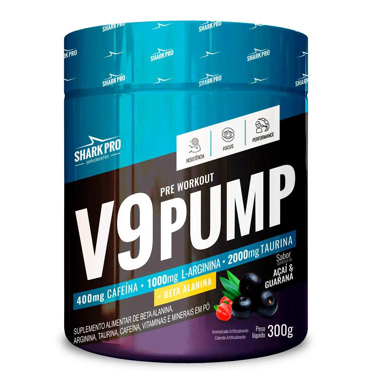 SHARK PRO - V9 PUMP PRE WORKOUT - PRé TREINO