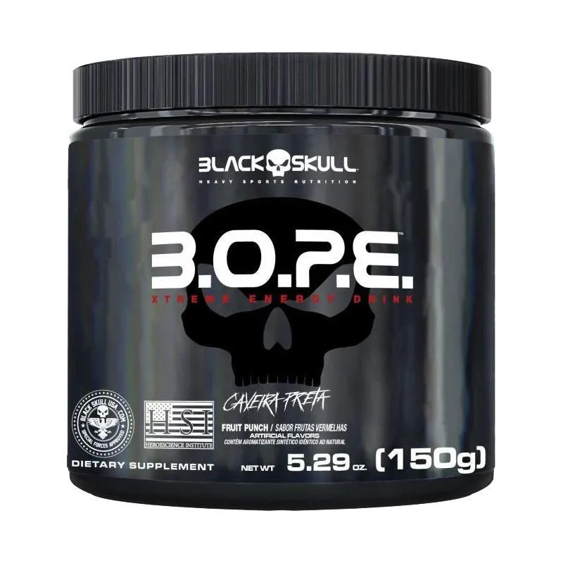 BOPE PRE WORKOUT 150 G - BLACK SKULL (FRUTAS VERMELHAS)