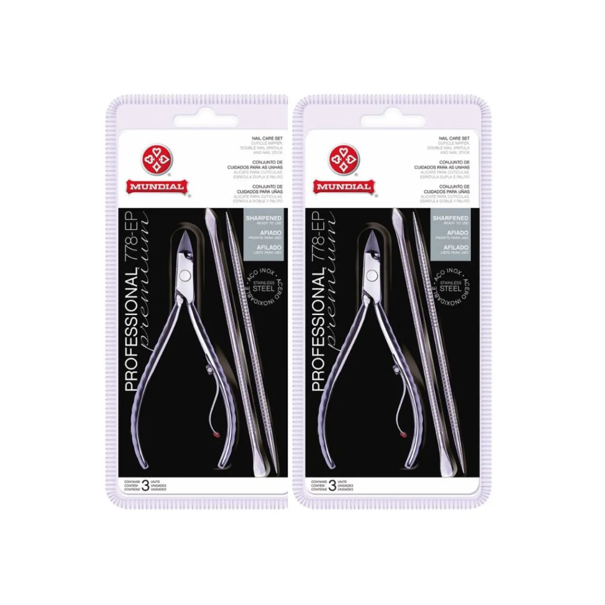 KIT 2 ALICATE 2 ESPáTULA 2 PALITO 778 PROFISSIONAL MUNDIAL