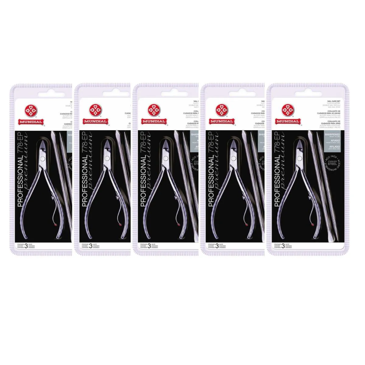 KIT 5 ALICATE 5 ESPáTULA 5 PALITO 778 PROFISSIONAL MUNDIAL