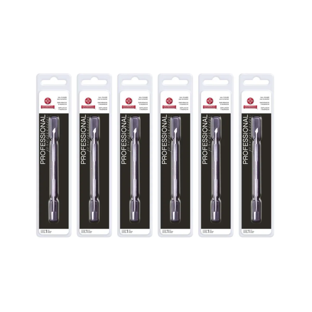 KIT 6 ESPáTULA EMPURRADOR RASPADOR 371M PROFISSIONAL MUNDIAL