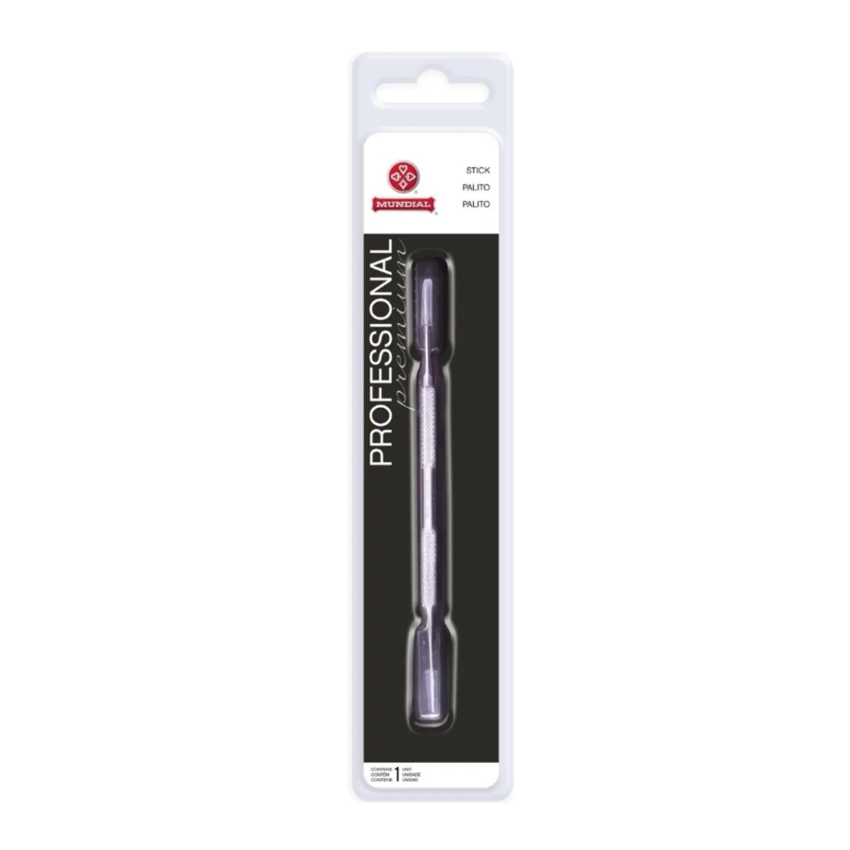 PALITO LIMPADOR DE UNHAS INSTRUMENTO 375M AçO INOX MUNDIAL