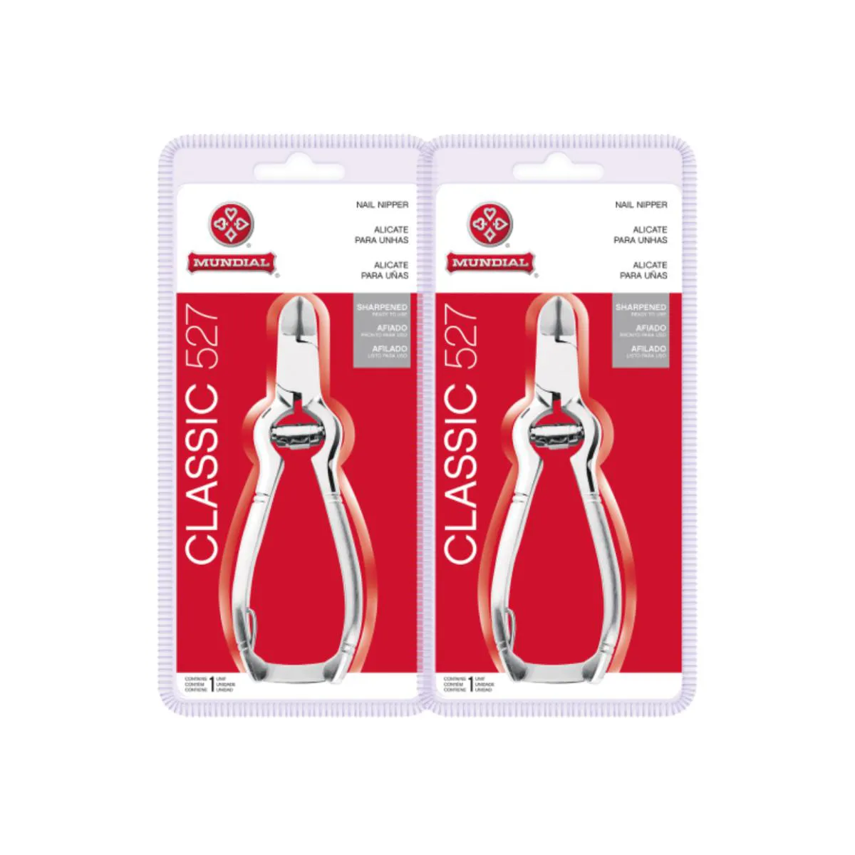 KIT 2 ALICATE CORTE UNHAS PéS  BC-527 PROFISSIONAL MUNDIAL