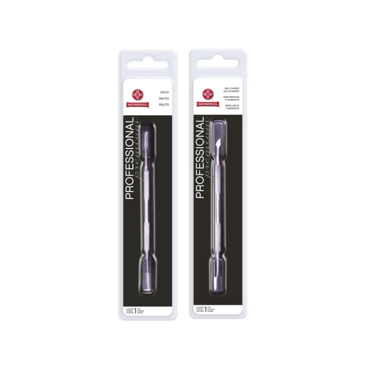 KIT PALITO LIMPADOR E ESPáTULA EMPURRADORA AçO INOX MUNDIAL