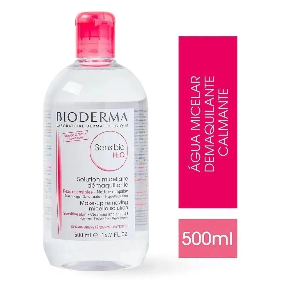AGUA MICELAR DEMAQUILANTE BIODERMA SENSIBIO H20 500ML