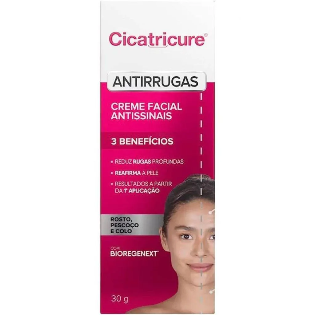 CICATRICURE ANTISSINAIS CREME FACIAL 30G