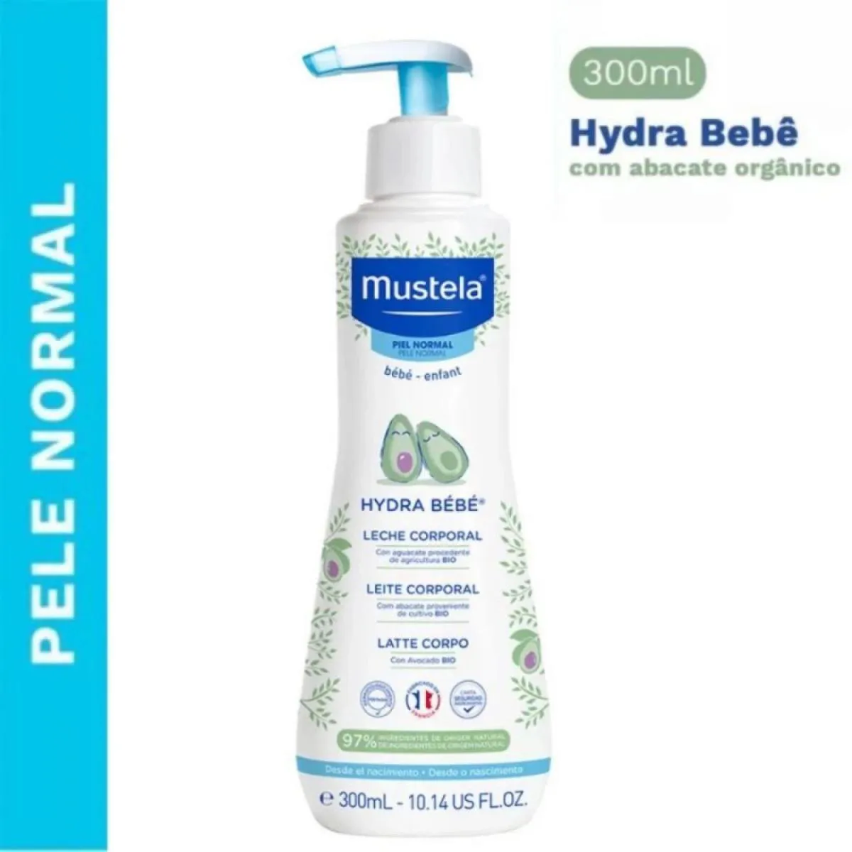 MUSTELA HYDRA BEBê HIDRATANTE CORPORAL 300ML Branco