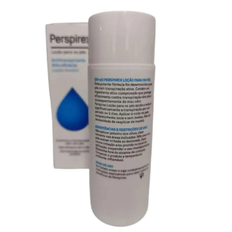 PERSPIREX ANTIPERSPIRANTE LOçãO PARA OS PéS 100ML