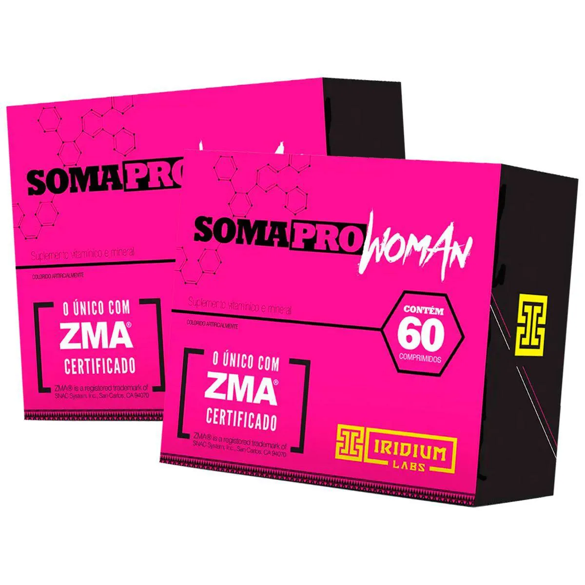SOMA PRO WOMAN ZMA 60 CAPS - 2 UNIDADES - IRIDIUM LABS