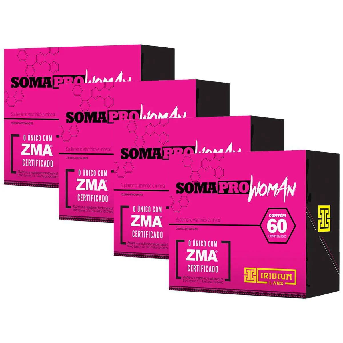4X SOMA PRO WOMAN ZMA 60 CAPS - IRIDIUM LABS