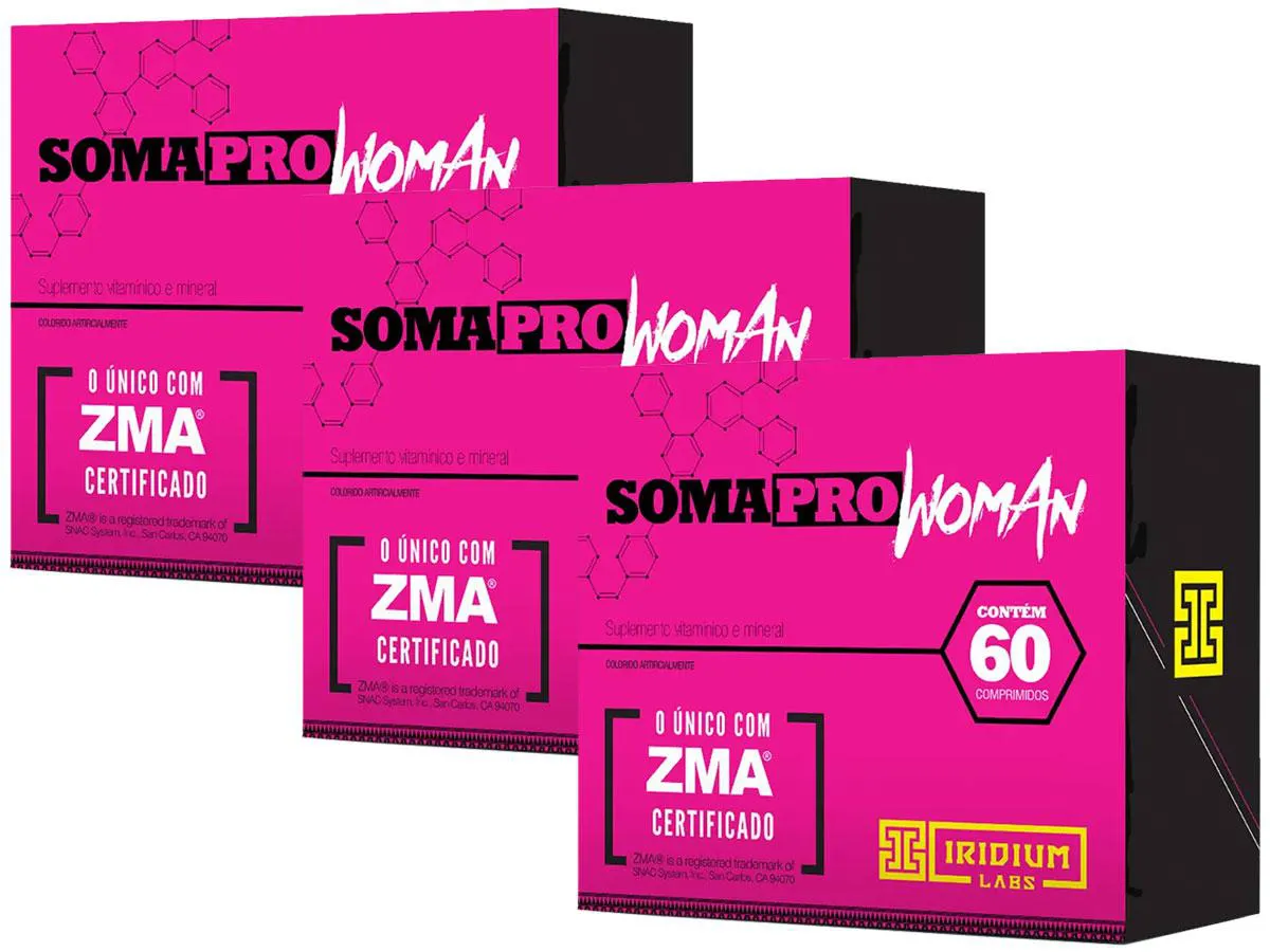 3X SOMA PRO WOMAN 60 CáPSULAS - IRIDIUM LABS