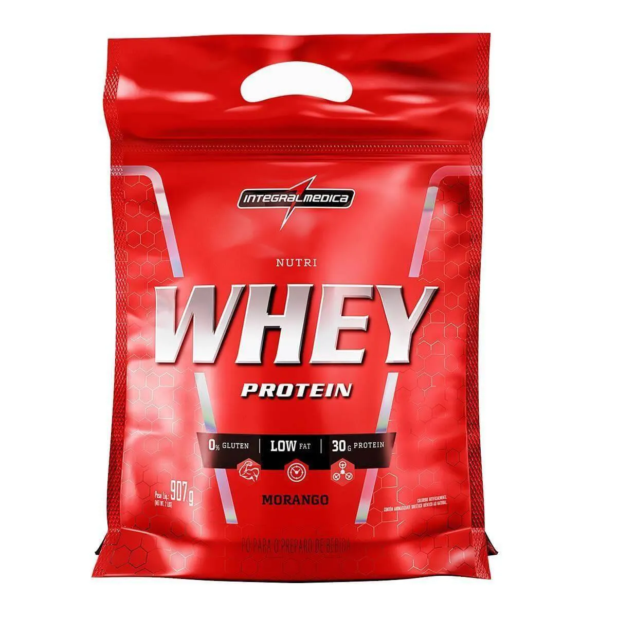 3X NUTRI WHEY 907G REFIL MORANGO