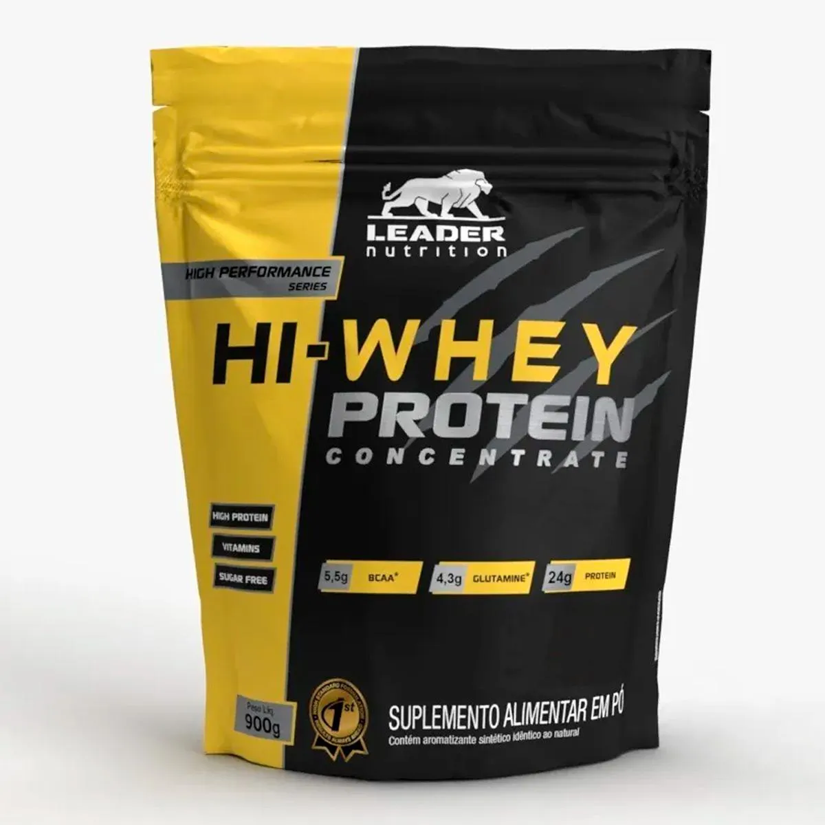 HI WHEY PROTEIN CONCENTRATE REFIL 900G FRUTAS VERMELHAS - LEADER NUTRITION