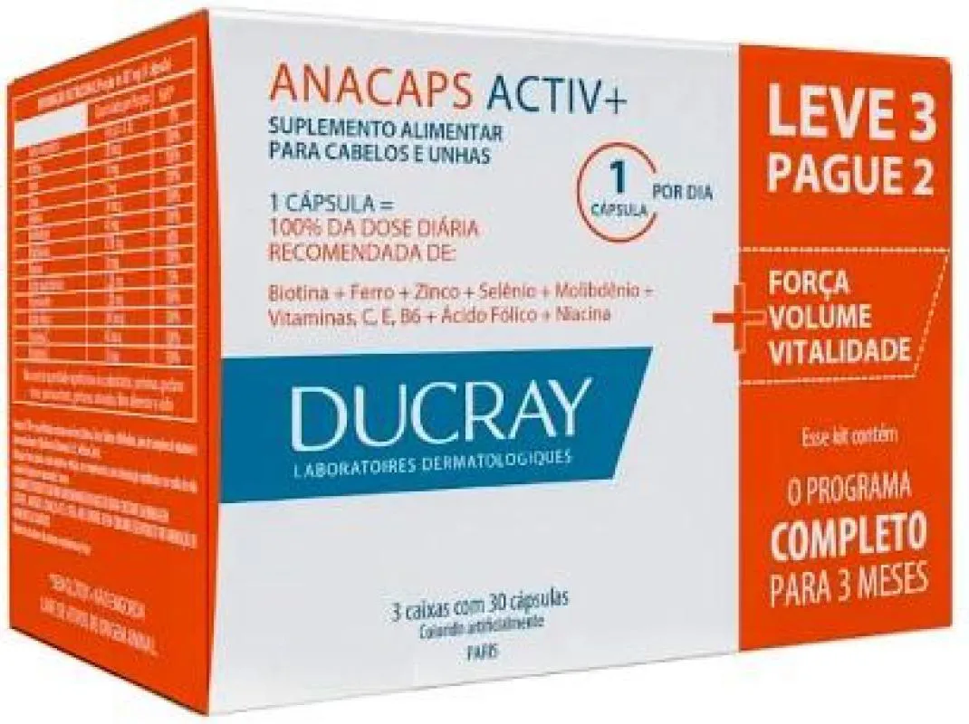 ANACAPS ACTIV TRIO 90 CAPS DUCRAY