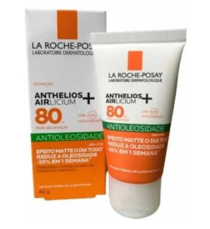 ANTHELIOS AIRLICIUM FPS80 PROTETOR SOLAR ANTIOLEOSIDADE SEM COR 40G