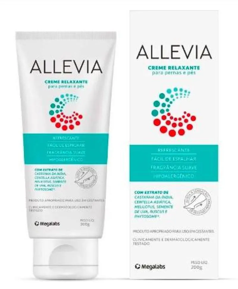 ALLEVIA CREME RELAXANTE PARA PERNAS E PéS 200G