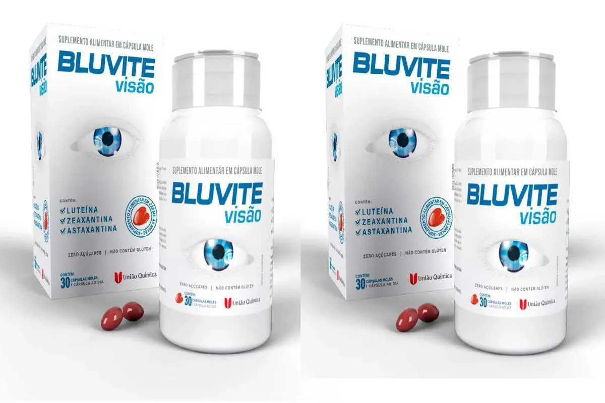 KIT 2 SUPLEMENTO BLUVITE VISãO LUTEíNA ZEAXANTINA 30CPS