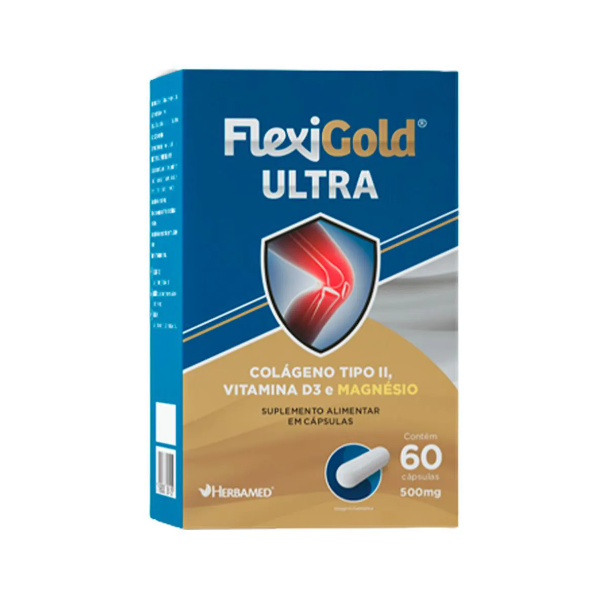 FLEXIGOLD ULTRA 500MG 60 CáPSULAS - HERBAMED