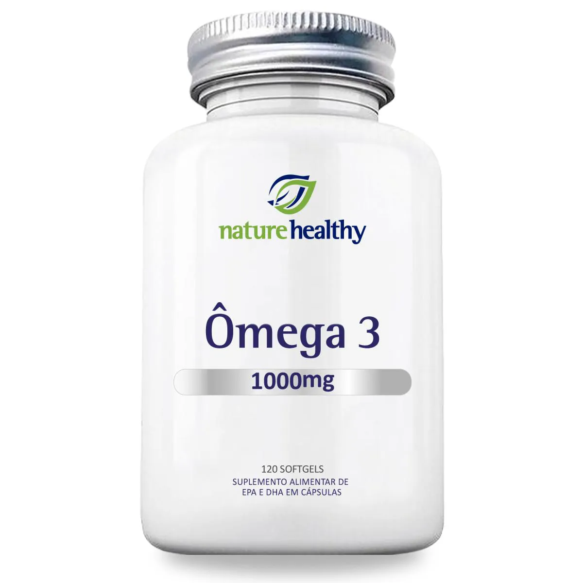 SUPLEMENTO ALIMENTAR NATURE HEALTHY ÔMEGA 3 1000MG FONTE DE EPA E DHA - 120 SOFTGELS