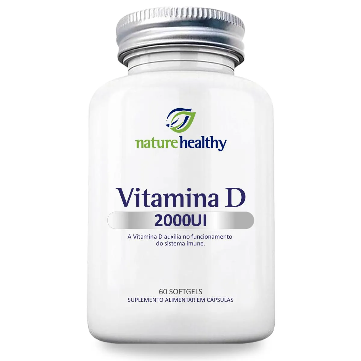 SUPLEMENTO ALIMENTAR NATURE HEALTHY VITAMINA D 2.000UI - 60 CAPS