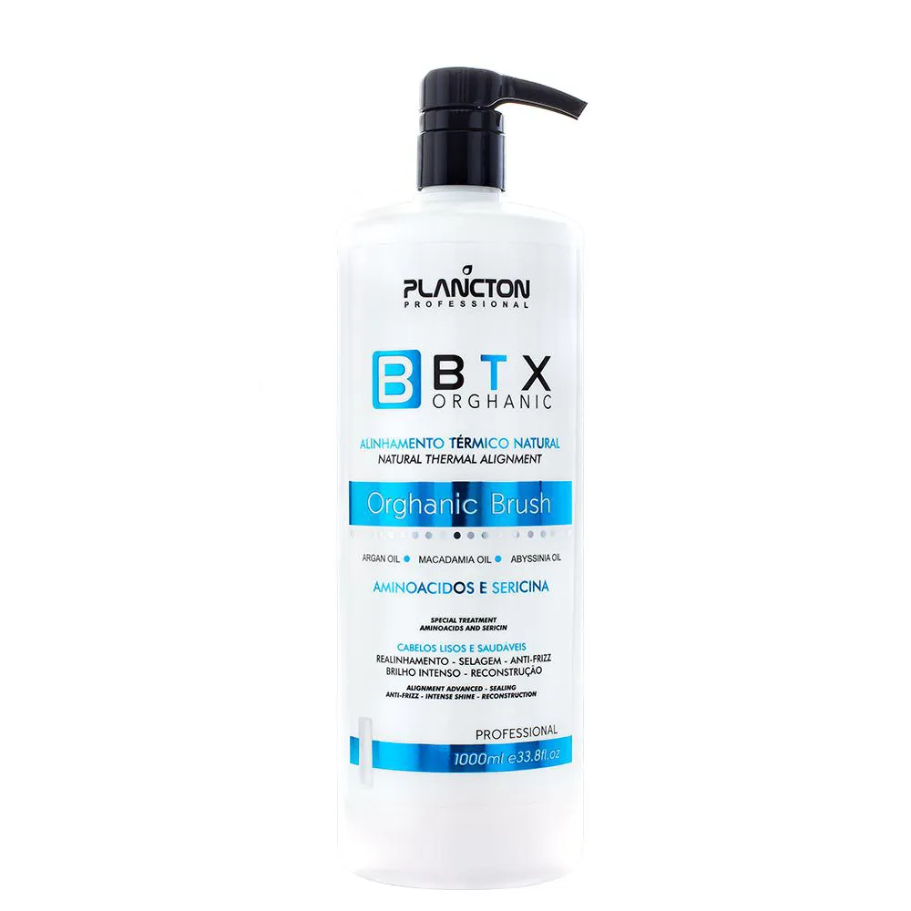 BOTOX CAPILAR - BTX ORGANIC BRUSH GLOSS PLANCTON PROFISSIONAL 1L