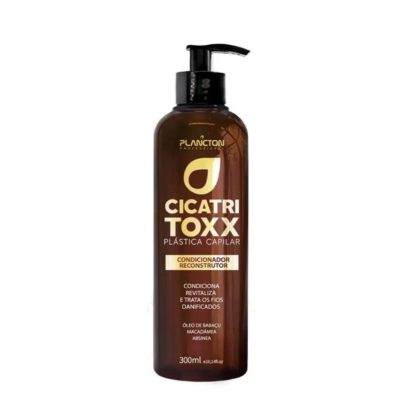 CONDICIONADOR PLáSTICA CICATRITOXX 300ML PLANCTON PROFISSIONAL