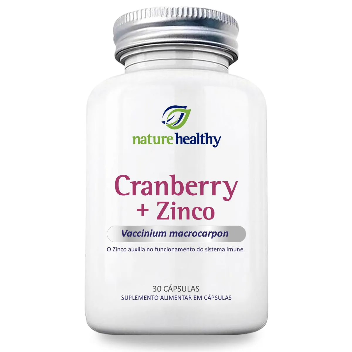 SUPLEMENTO ALIMENTAR NATURE HEALTHY CRANBERRY EXOCYAN + ZINCO 11MG - 30 CAPS