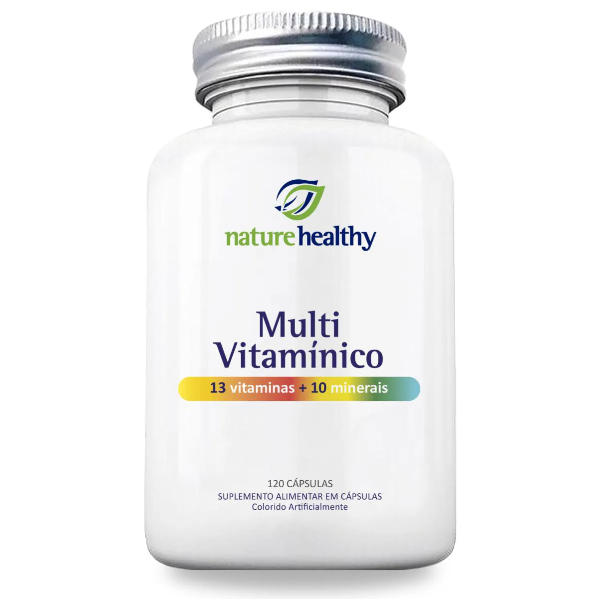 SUPLEMENTO ALIMENTAR NATURE HEALTHY MULTIVITAMíNICO - 13 VITAMINAS + 10 MINERAIS - 120 CAPS