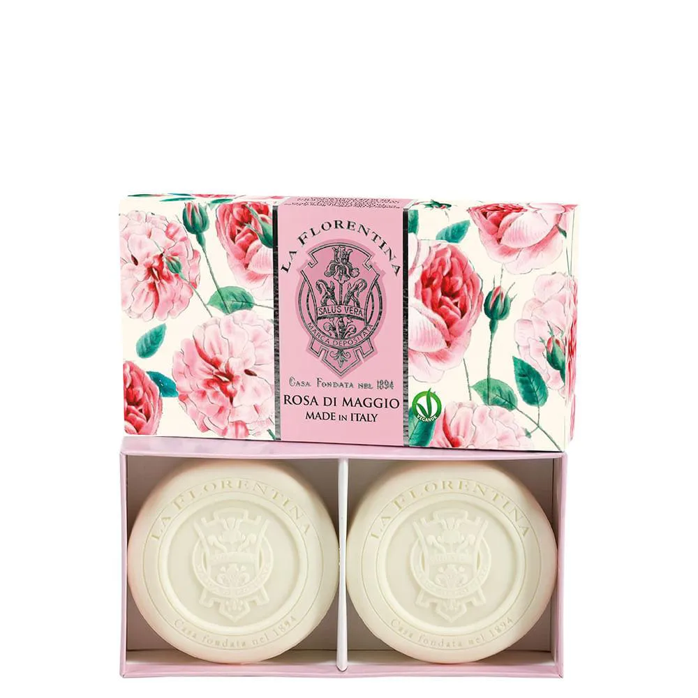 LA FLORENTINA CX SABONETE ITALIANO ROSE OF MAY (2X115G)