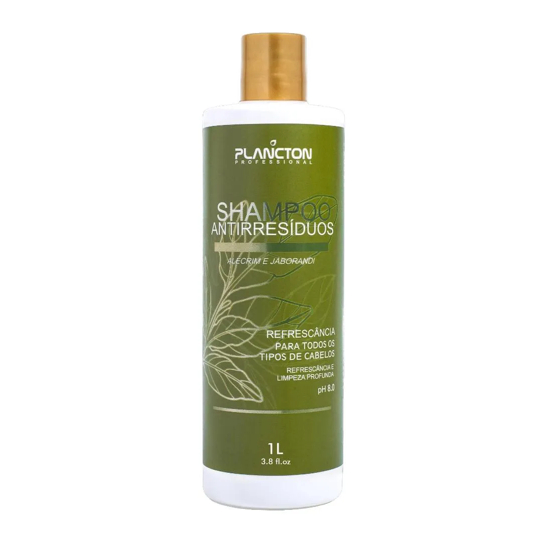 SHAMPOO LIMPEZA PROFUNDA ANTIRRESíFDUOS COM ALECRIN E JABORANDI - PLANCTON PROFISSIONAL - 1L