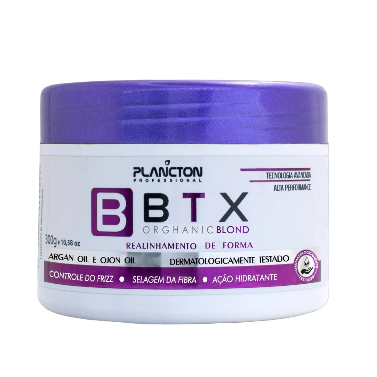 BOTOX CAPILAR ORGâNICO - BTX BLOND - REDUçãO DE VOLUME SEM FORMOL PLANCTON PROFISSIONAL - 300G