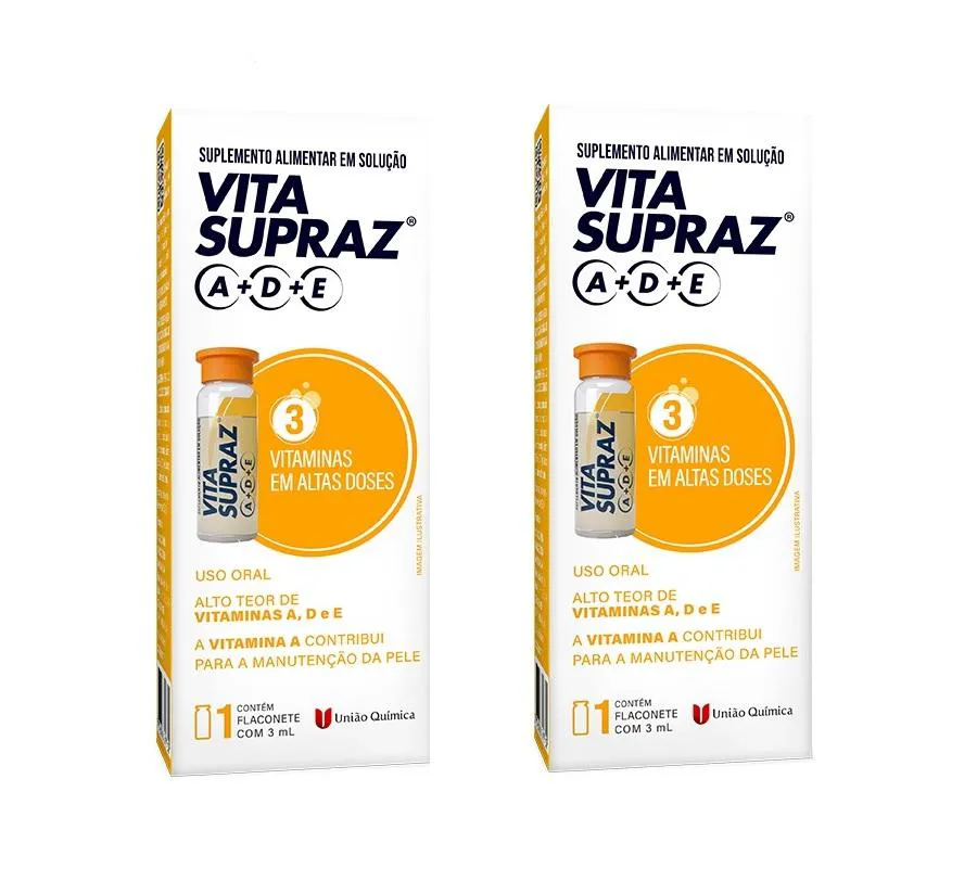KIT 2 SUPLEMENTO VITA SUPRAZ A+D+E FLACONETE 3ML
