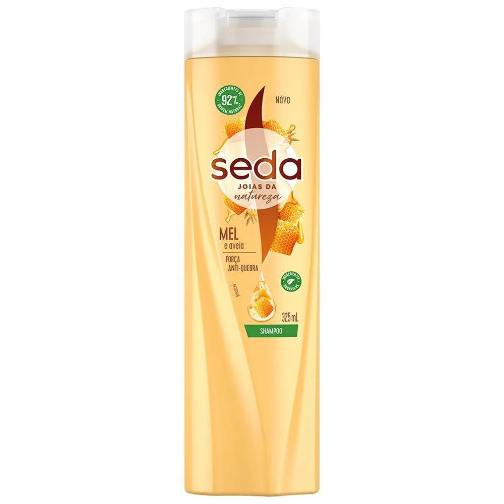 SHAMPOO SEDA FORçA ANTIQUEBRA MEL E AVEIA 325ML