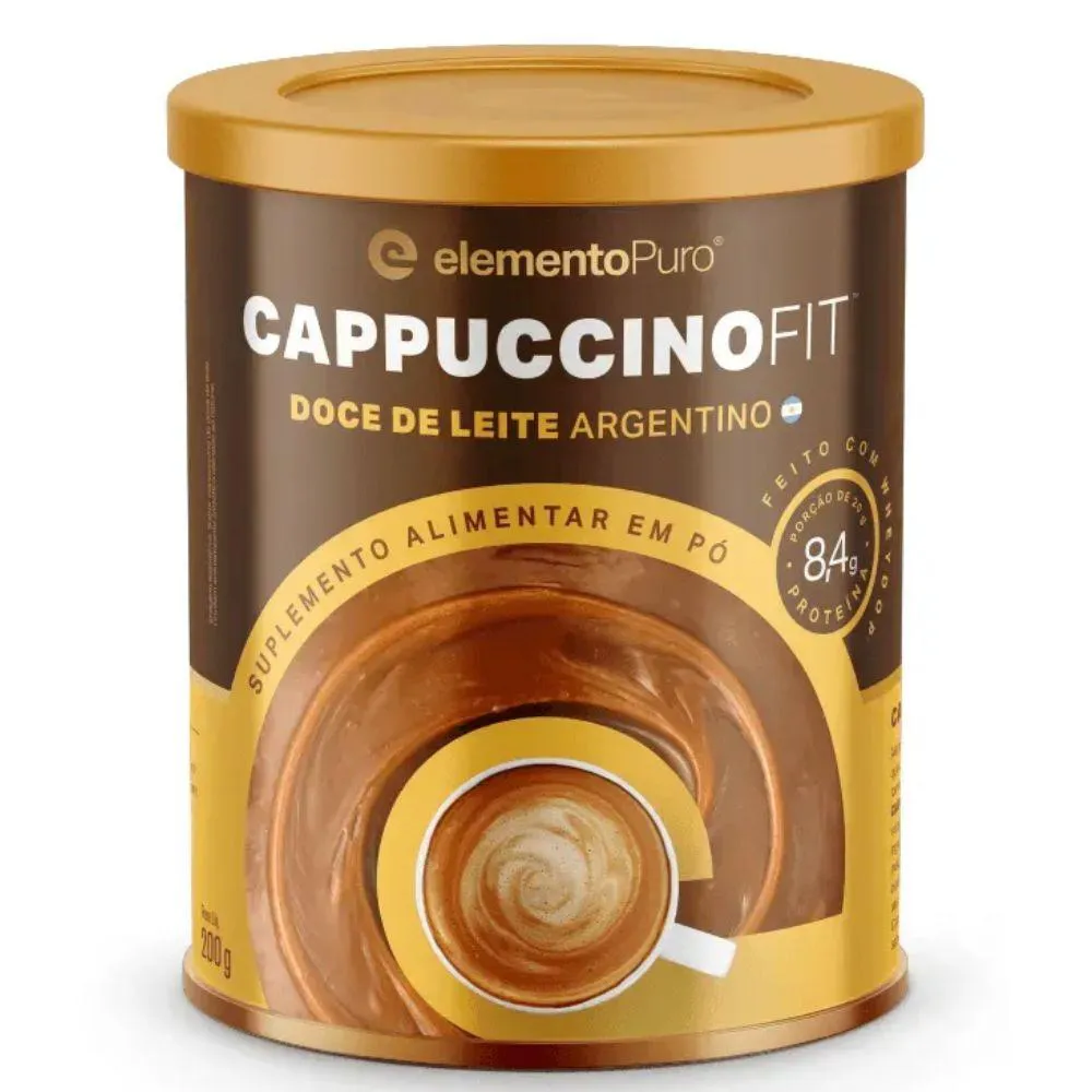 CAPPUCCINO FIT DOCE DE LEITE 200G - ELEMENTO PURO