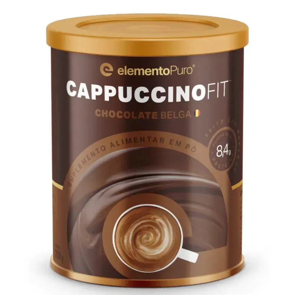 CAPPUCCINO FIT CHOCOLATE BELGA 200G - ELEMENTO PURO