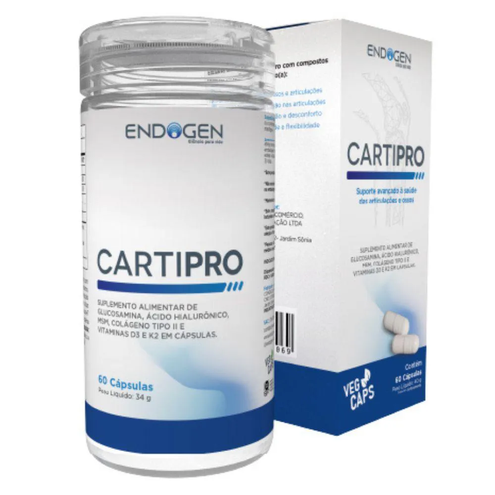 CARTIPRO COLAGENO II ACIDO HIALURONICO 60 CAPS - ENDOGEN