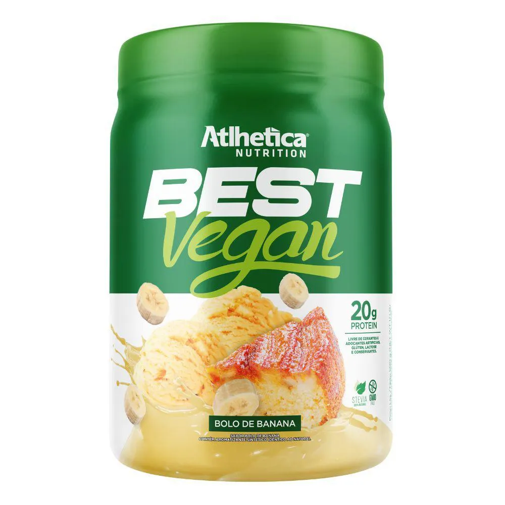 BEST VEGAN ISOLADO PROTEINA VEGANA BANANA 500G - ATLHETICA