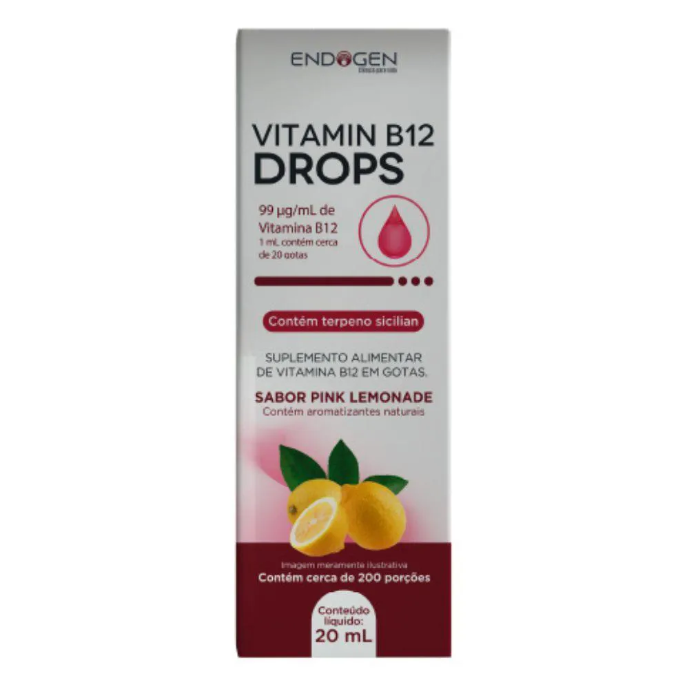 VITAMINA B12 METILCOBALAMINA GOTAS PINK LEMON 20ML - ENDOGEN