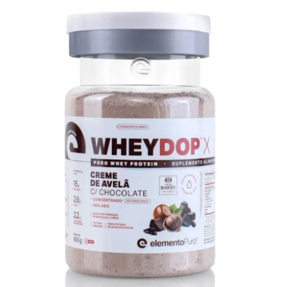 WHEYDOP X WHEY ISOLADO 900G CREME AVELA - ELEMENTO PURO